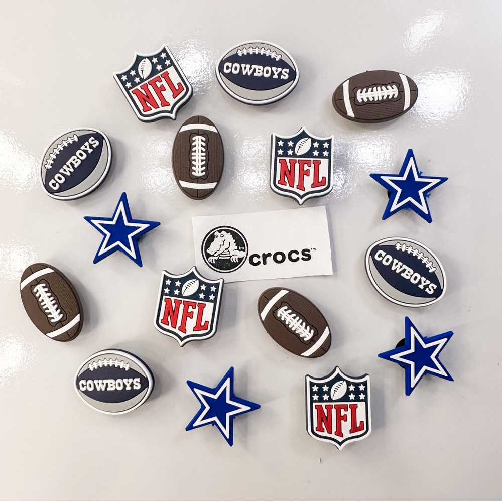 16 Dallas cowboys croc charm jibbitz